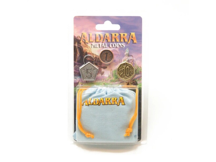 Aldarra: Metal Coins & Blue Bag