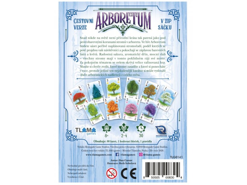 Arboretum cestovní v zip sáčku