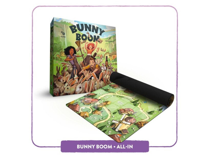 Bunny Boom (all-in pledge) Obsahuje playmat a exklusivní promo balíček karet