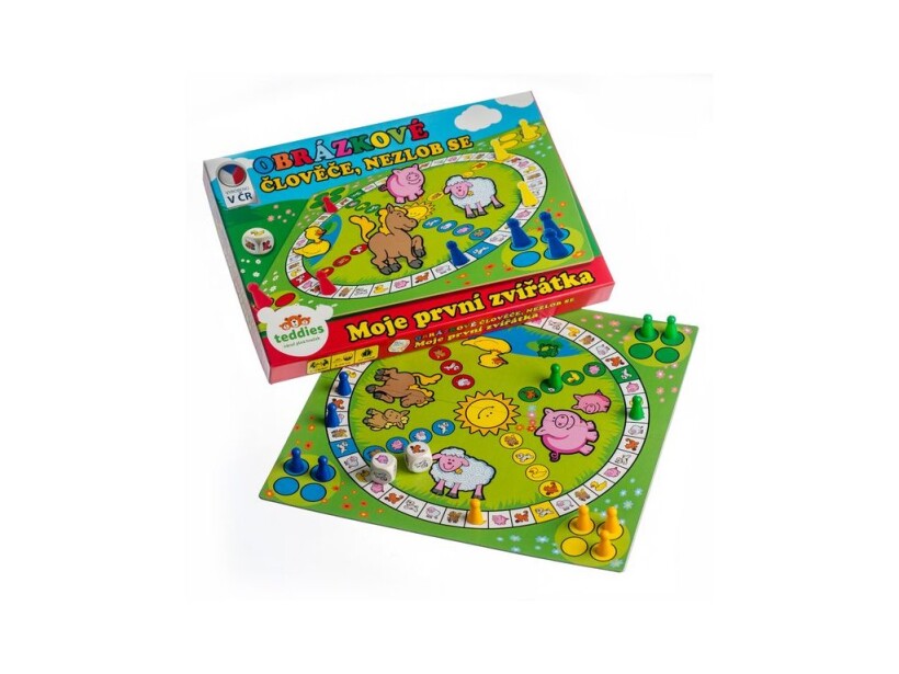 Člověče, nezlob se obrázkové Moje první zvířátka společenská hra pro nejmenší