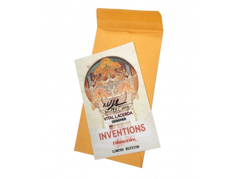 Inventions: Evolution of Ideas - podepsaná samolepka