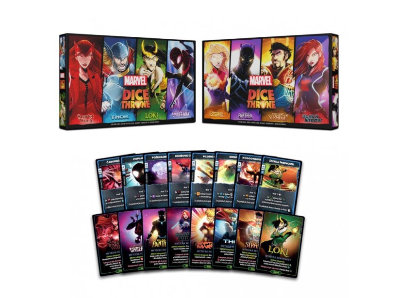 Marvel Dice Throne CZ: Sada 1 a 2 + Sada promo karet
