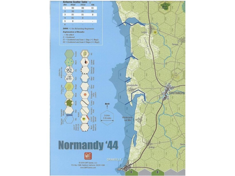 Normandy '44 Mounted Map