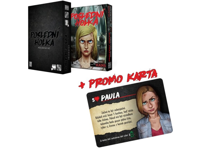 Poslední holka: Přehrávač + videokazeta Krvavý hezký stezky + promo karta